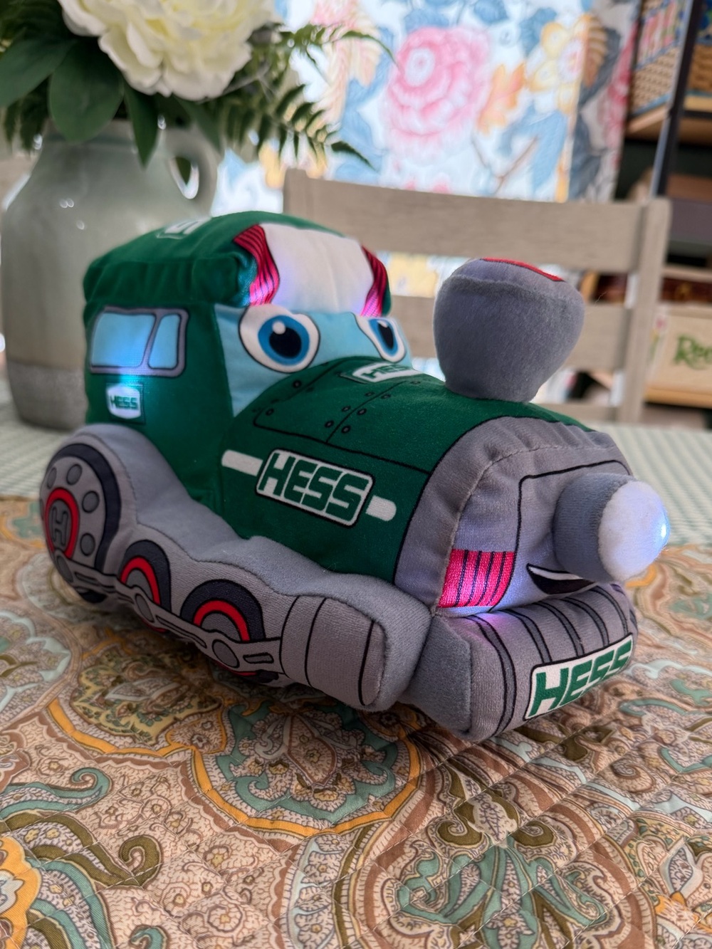 Hess Truck Plush Vehicle Lights & Sounds Children’s Toy Musical Train Toy